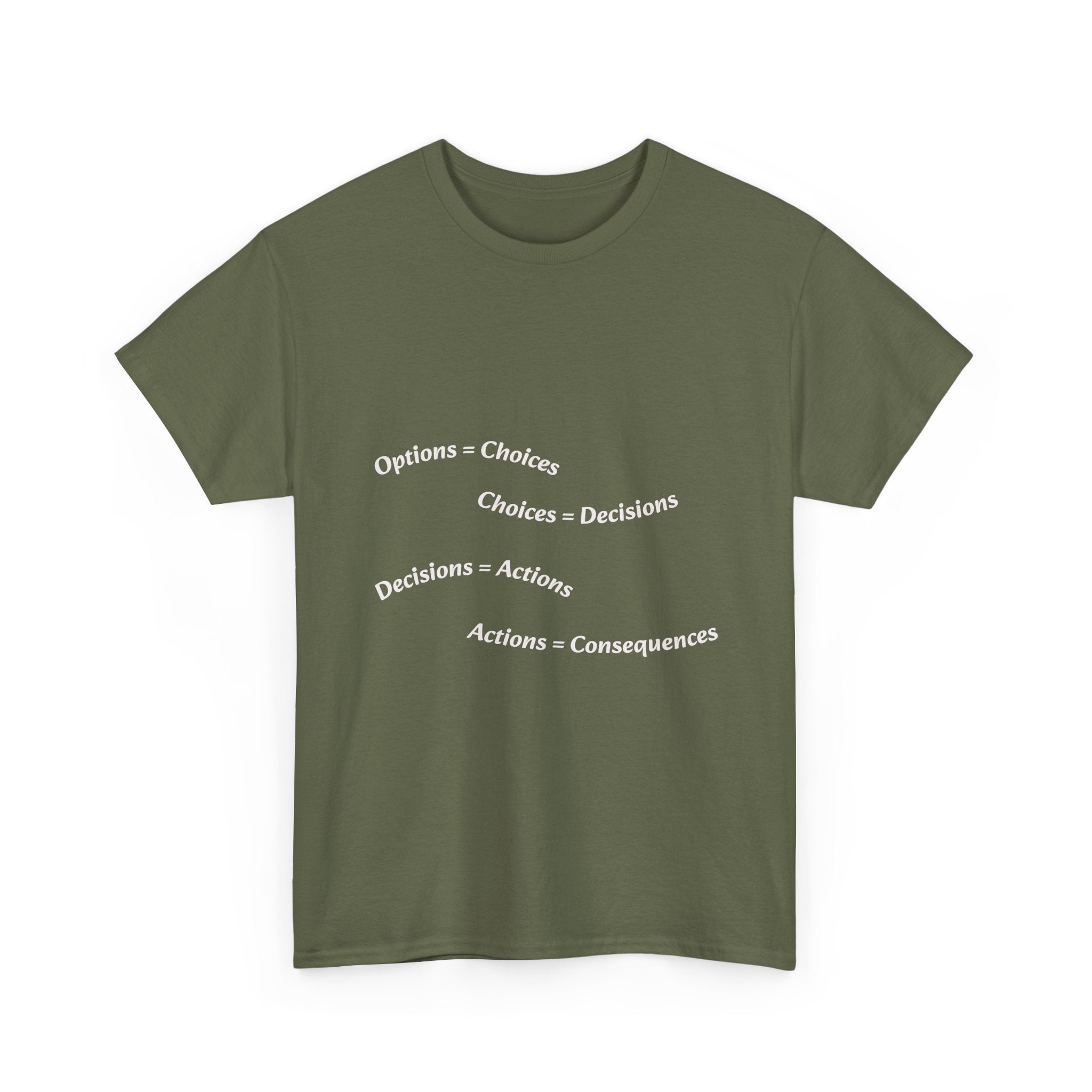 Options Equal Consequences Don't Be Sus T-Shirt | Gen Z Accountability | Life Choices Tee