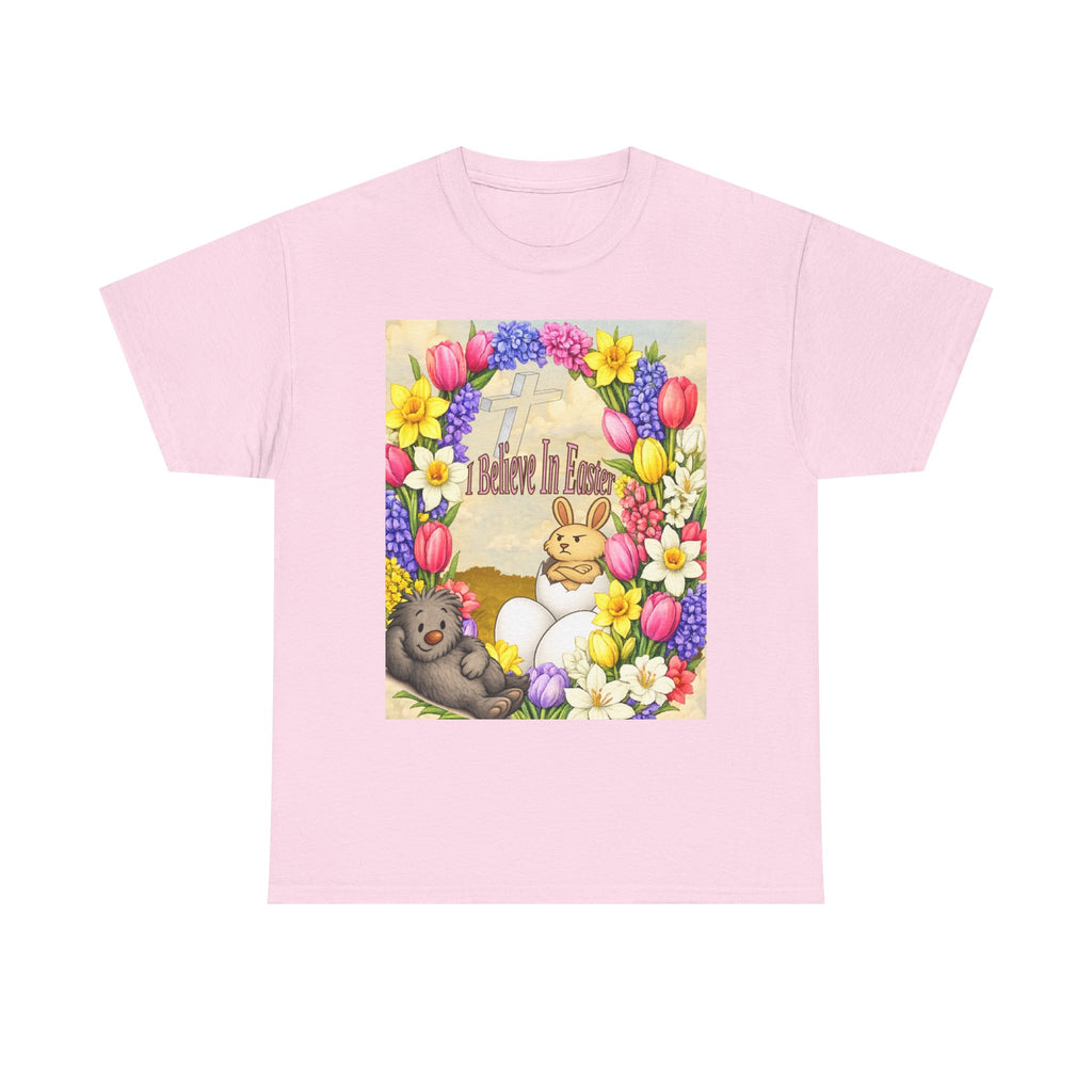 I Believe In Easter Shirt | Reggie & Dean | Christian Easter Tee | Funny Easter Bunny Shirt | Kids Book Character Shirt