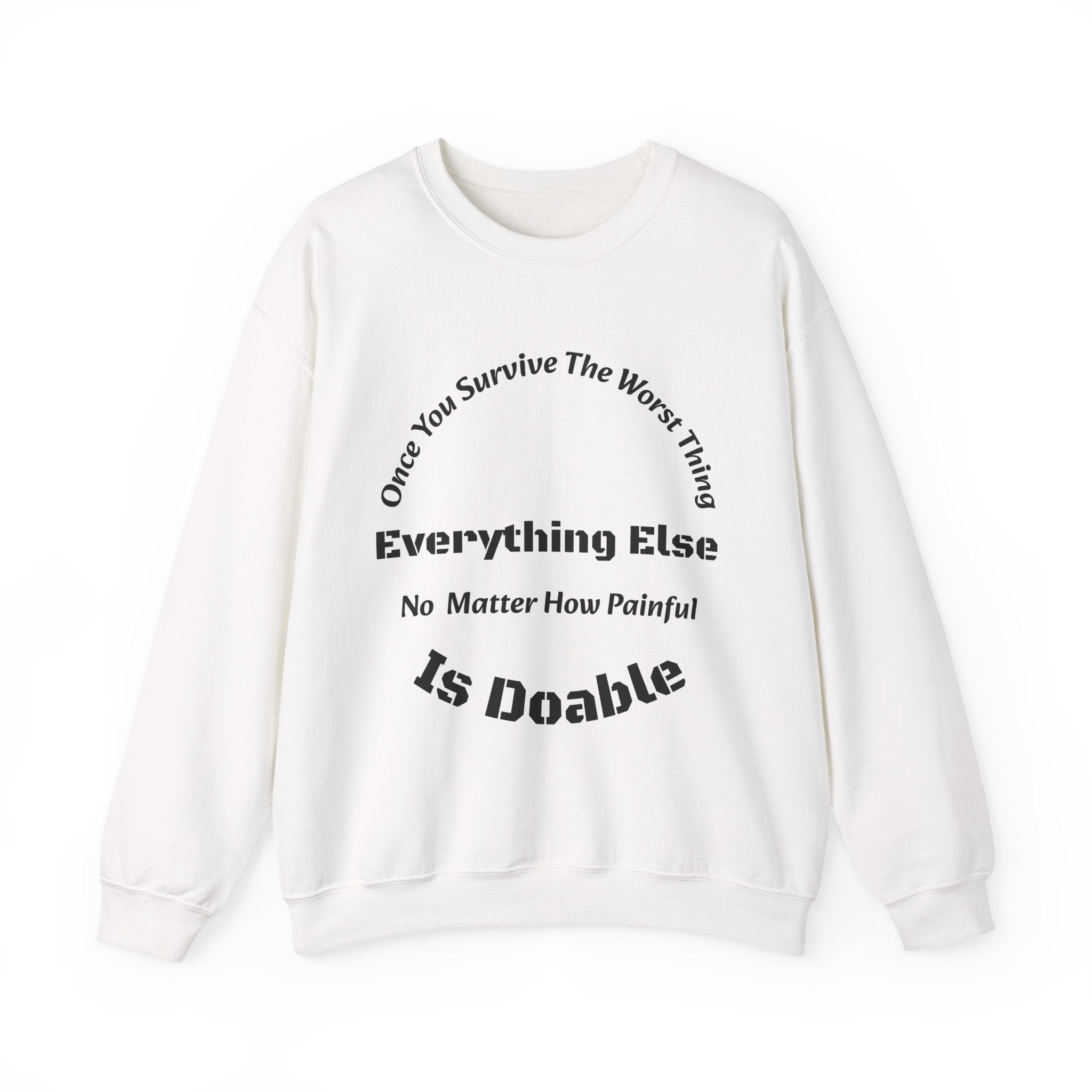 Once you survive the worst thing, everything else, no matter how painful, is doable.