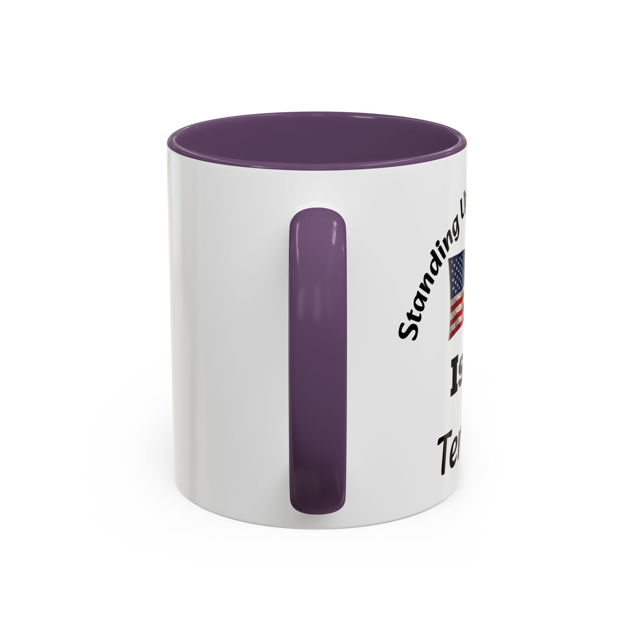 Standing Up For Your Rights Is Not Terrorism Mug | American Flag Coffee Mug | Constitutional Rights Cup