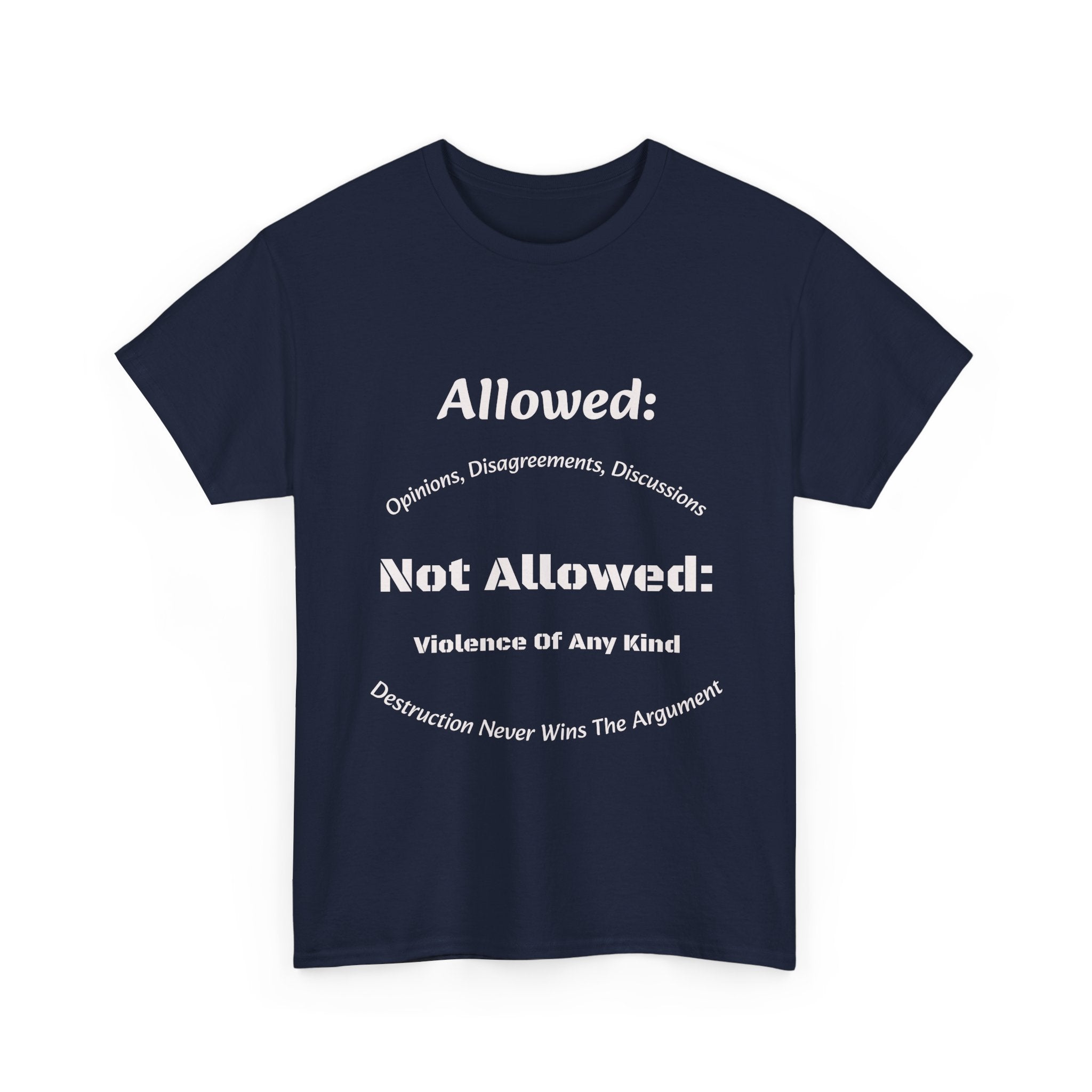Allowed Not Allowed Shirt Unisex Heavy Cotton Tee
