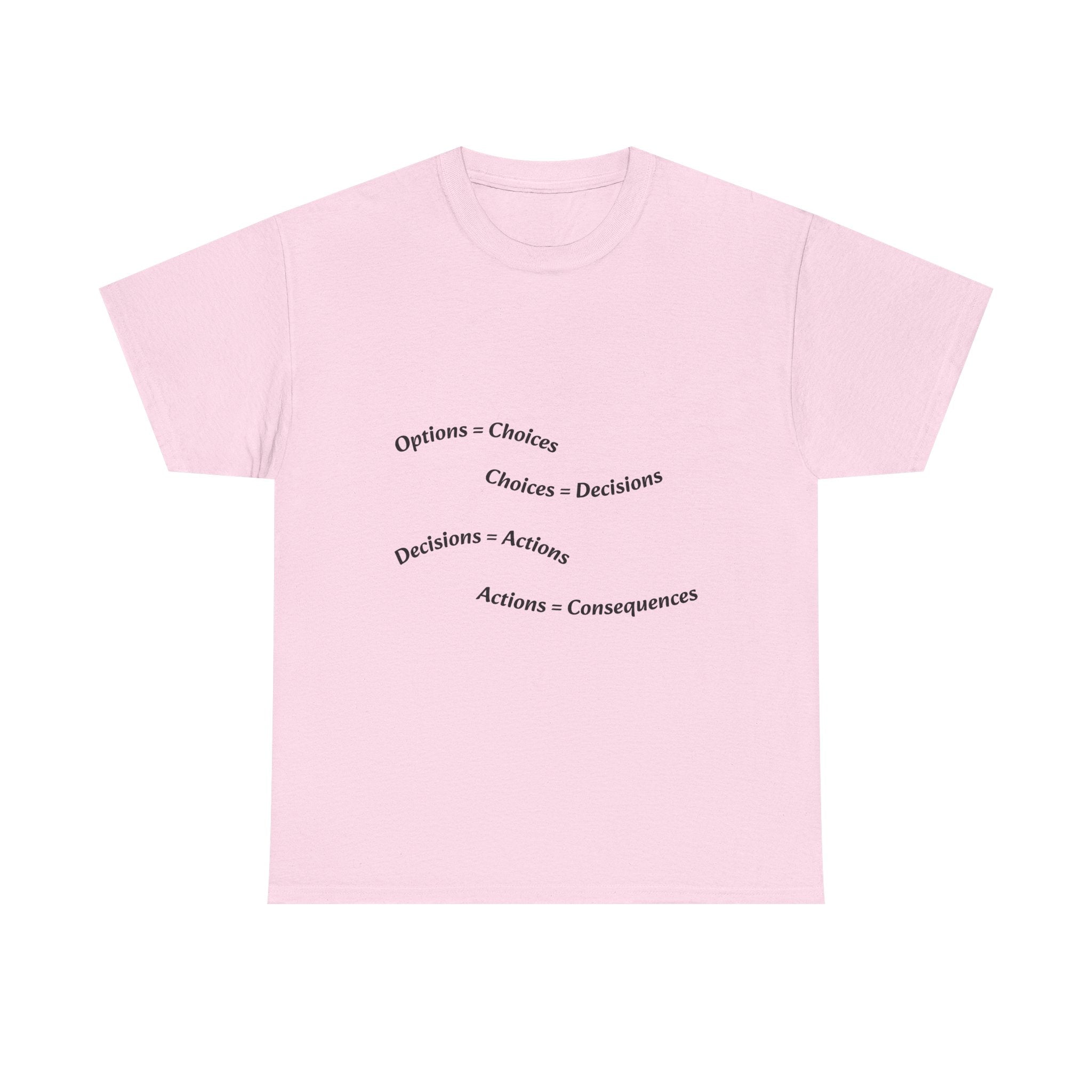 Options Equal Consequences Don't Be Sus T-Shirt | Gen Z Accountability | Life Choices Tee
