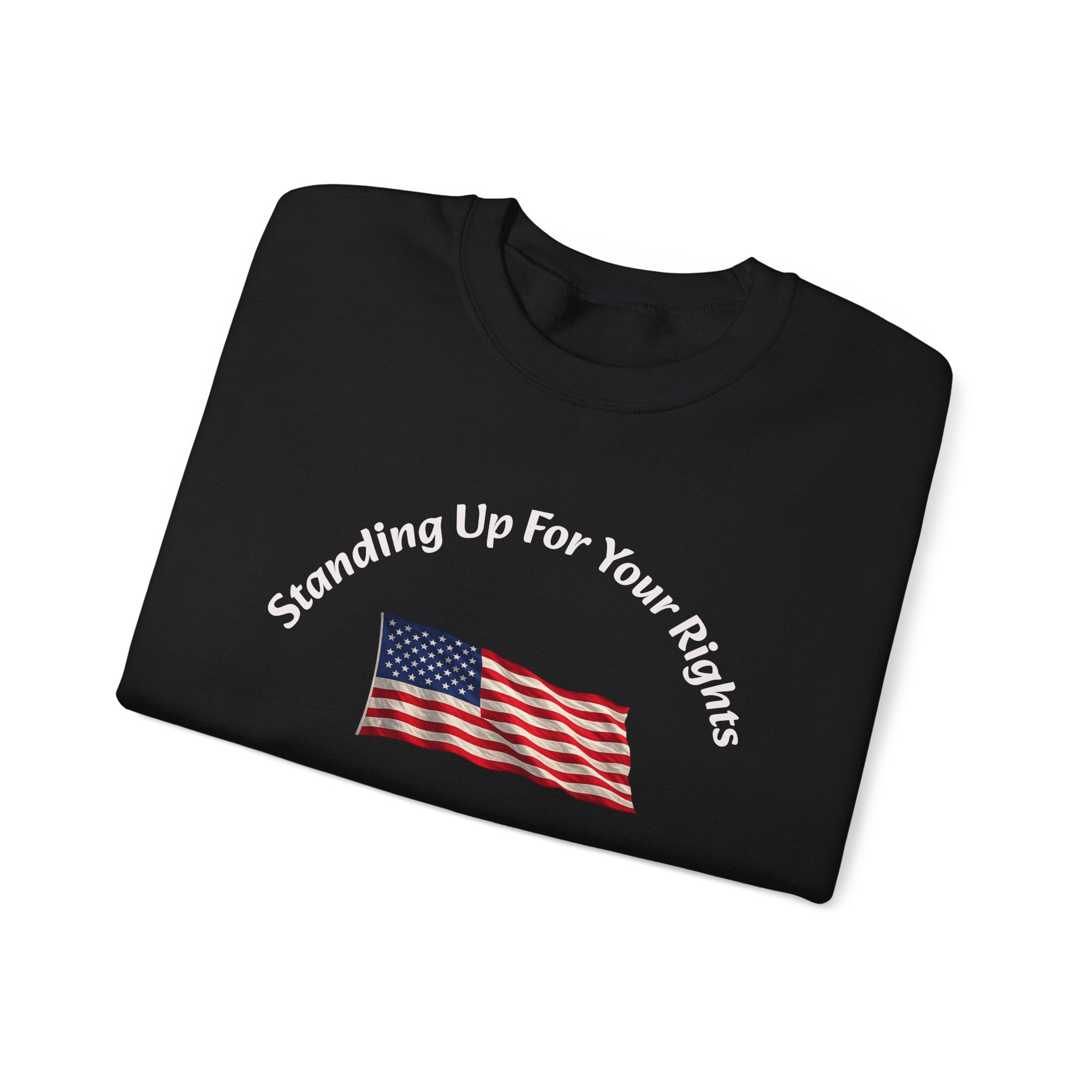 Standing Up For Your Rights Is Not Terrorism Sweatshirt | Protest Crewneck | Civil Liberties | Activist Sweatshirt Unisex Heavy Blend