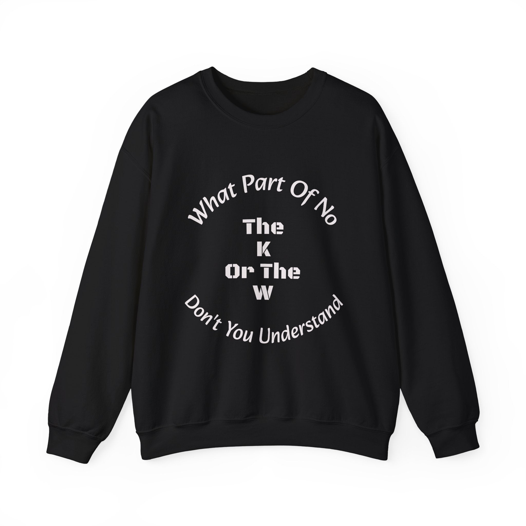 What part of NO don't you understand - the K or the W?