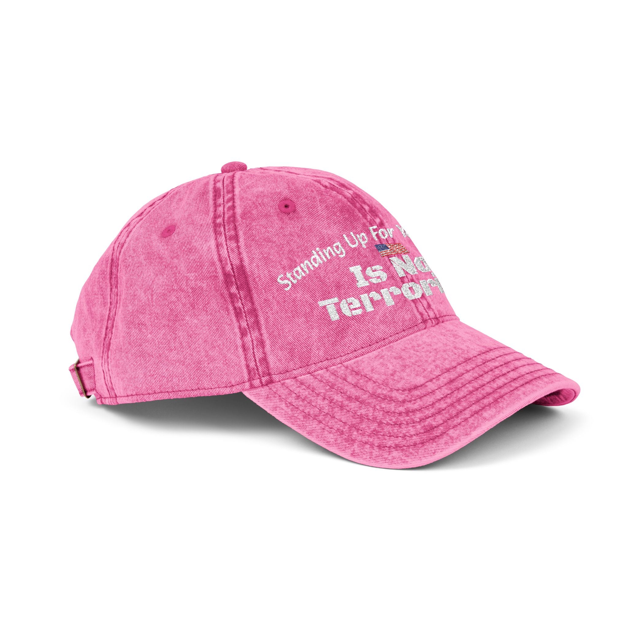 Standing Up For Your Rights Is Not Terrorism Hat | Political Statement Cap | Activism Headwear