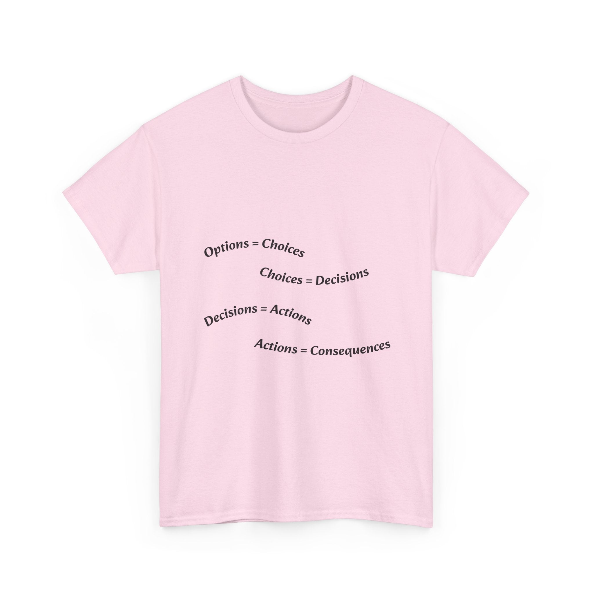 Options Equal Consequences Don't Be Sus T-Shirt | Gen Z Accountability | Life Choices Tee