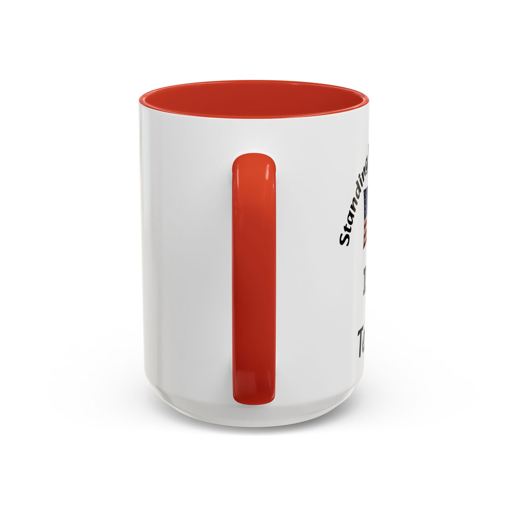 Standing Up For Your Rights Is Not Terrorism Mug | American Flag Coffee Mug | Constitutional Rights Cup
