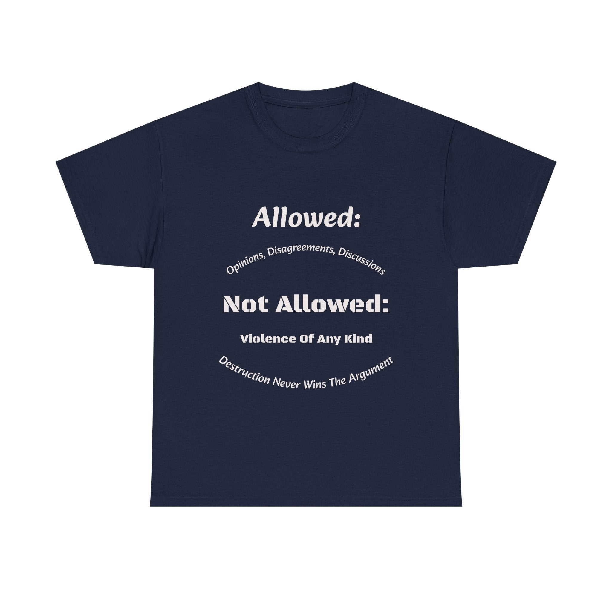 Allowed Not Allowed Shirt Unisex Heavy Cotton Tee