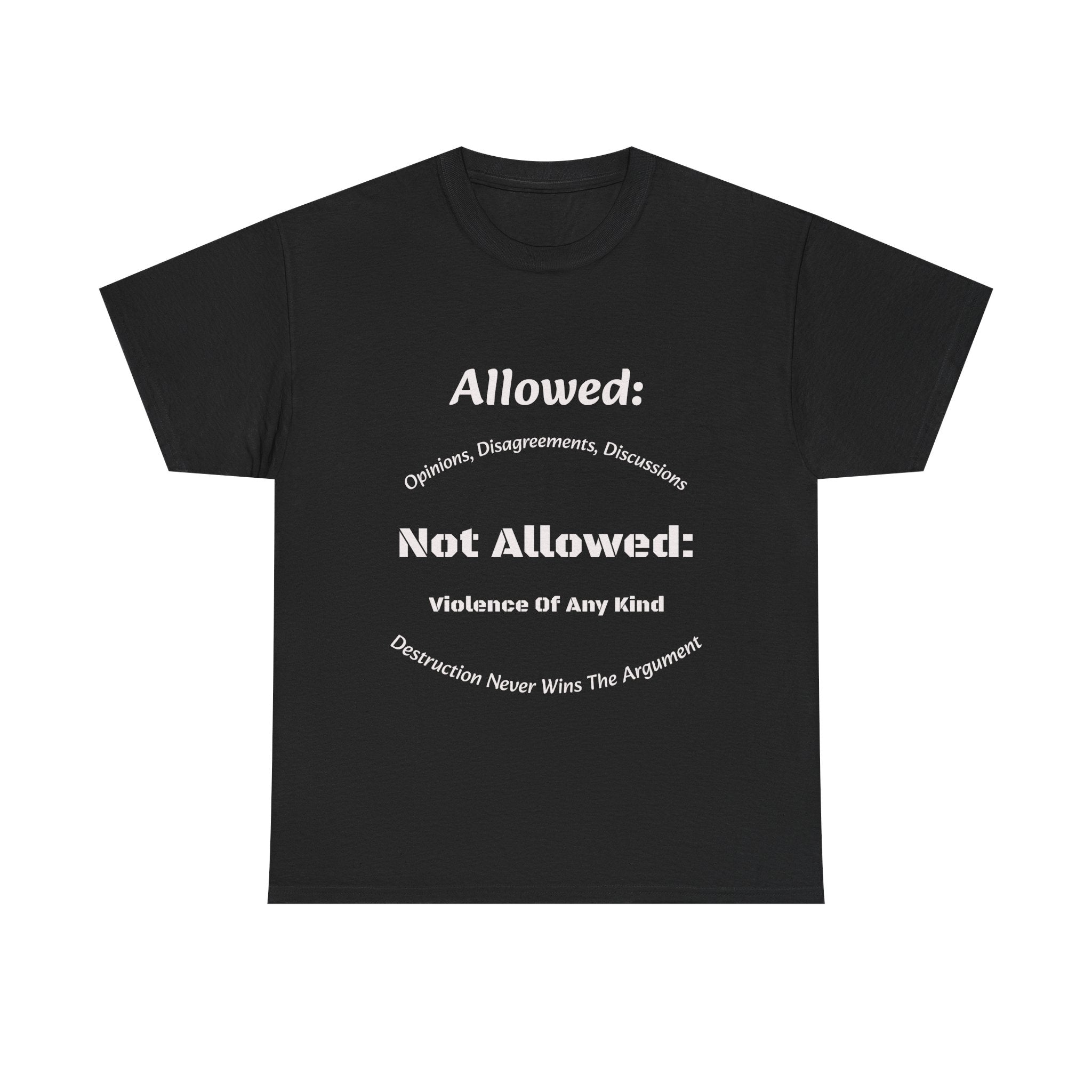 Allowed Not Allowed Shirt Unisex Heavy Cotton Tee