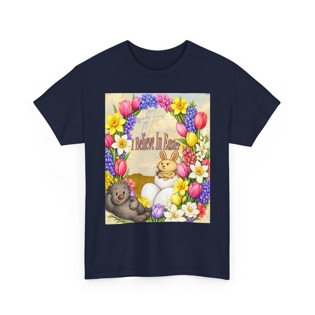 I Believe In Easter Shirt | Reggie & Dean | Christian Easter Tee | Funny Easter Bunny Shirt | Kids Book Character Shirt
