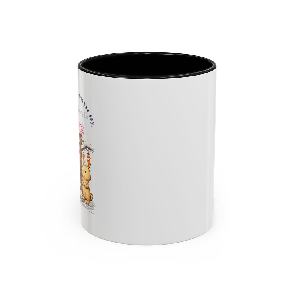 Dean & Reggie Valentine Mug - You Don't Believe in Trees But Believe in Love - Funny Anti-Valentine's Day Coffee Cup