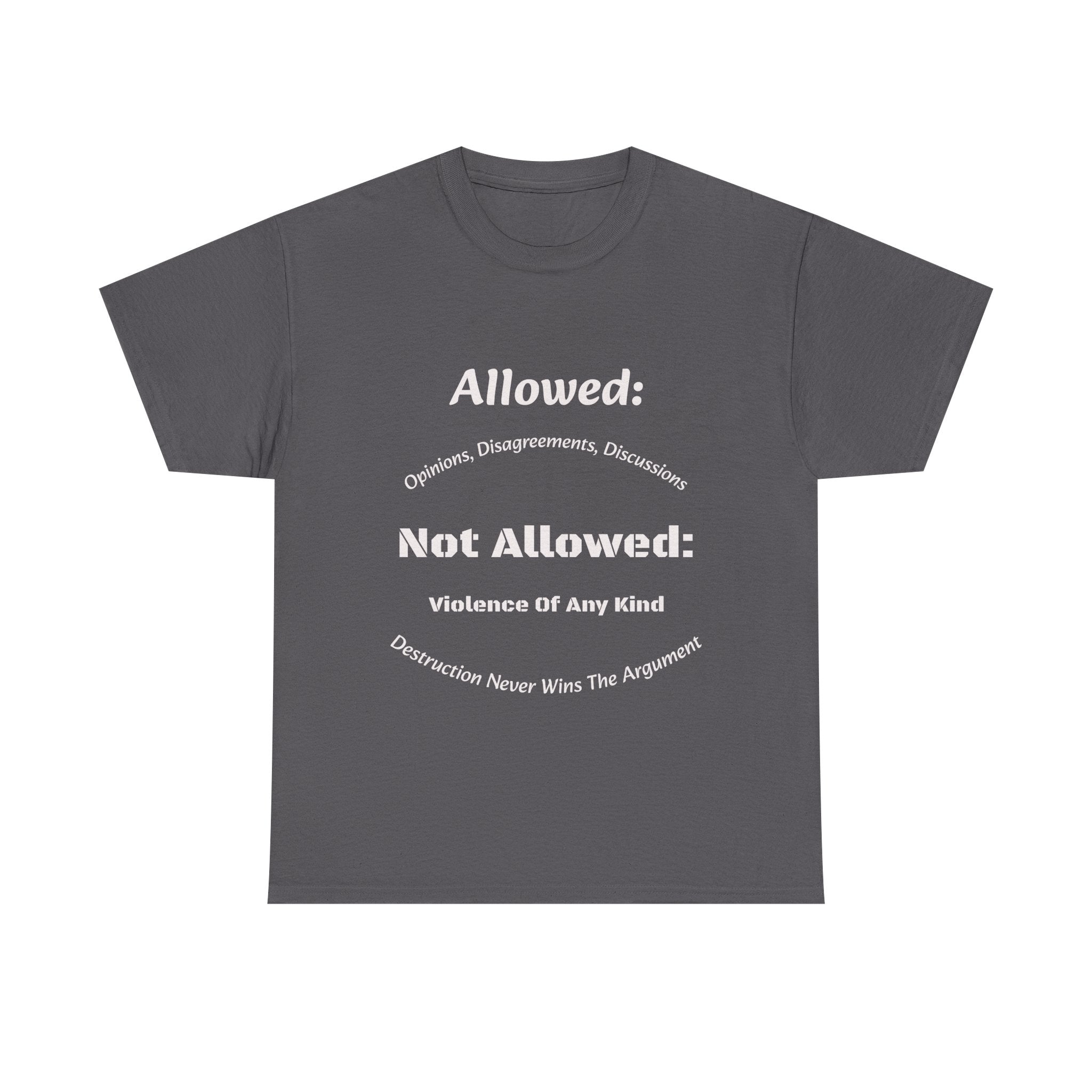 Allowed Not Allowed Shirt Unisex Heavy Cotton Tee
