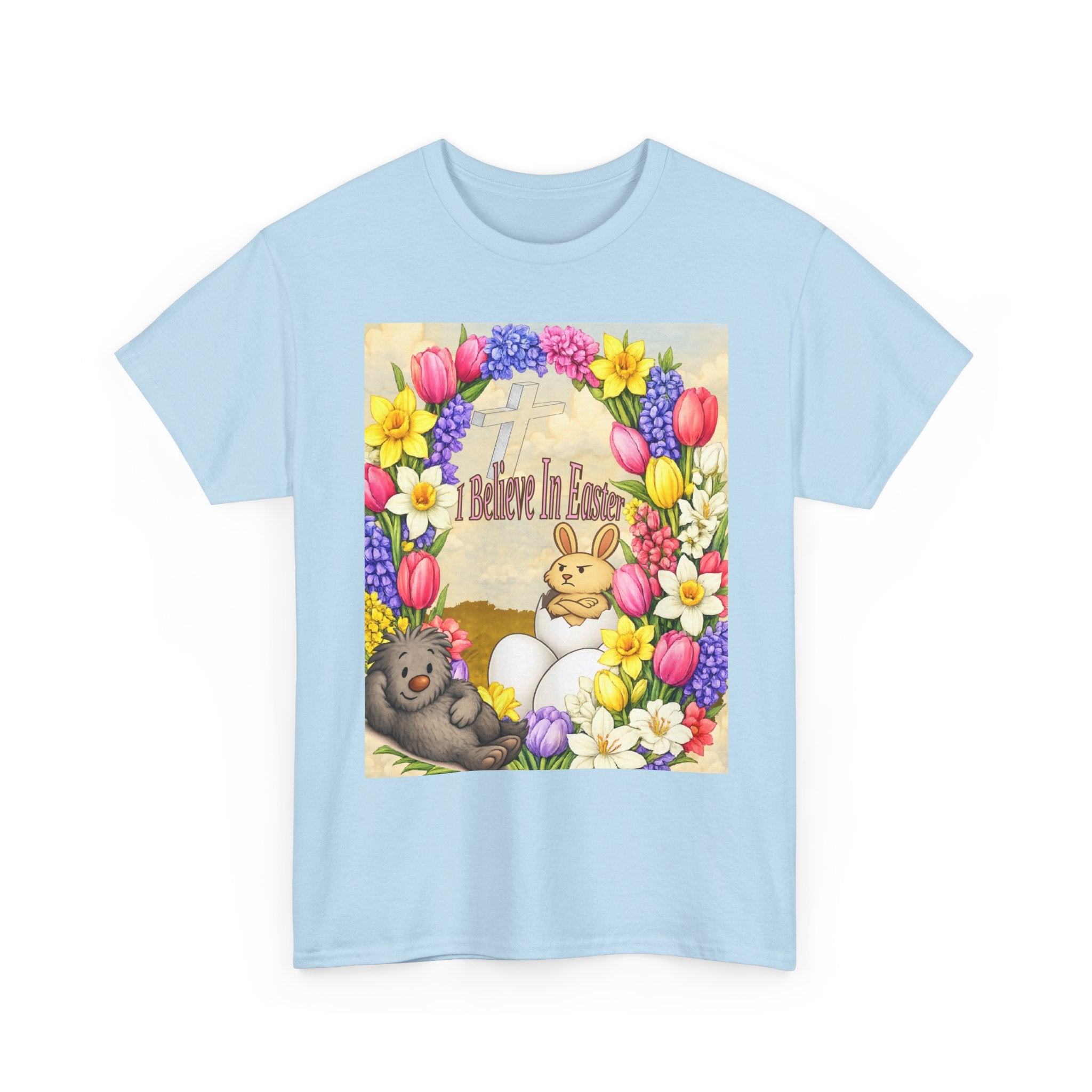 I Believe In Easter Shirt | Reggie & Dean | Christian Easter Tee | Funny Easter Bunny Shirt | Kids Book Character Shirt