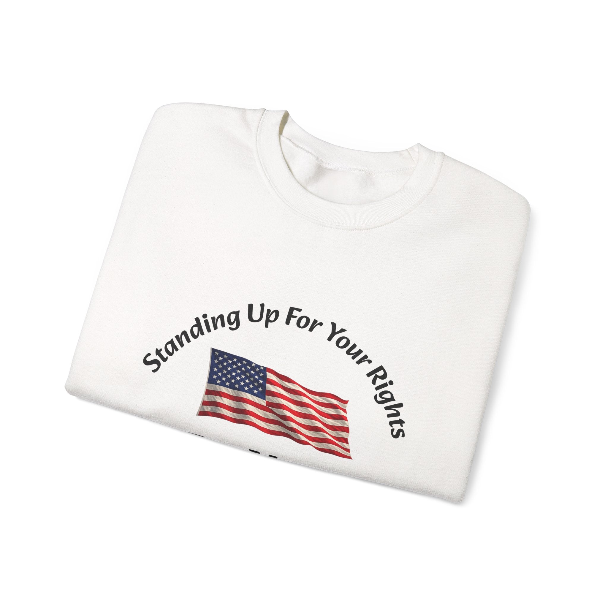 Standing Up For Your Rights Is Not Terrorism Sweatshirt | Protest Crewneck | Civil Liberties | Activist Sweatshirt Unisex Heavy Blend