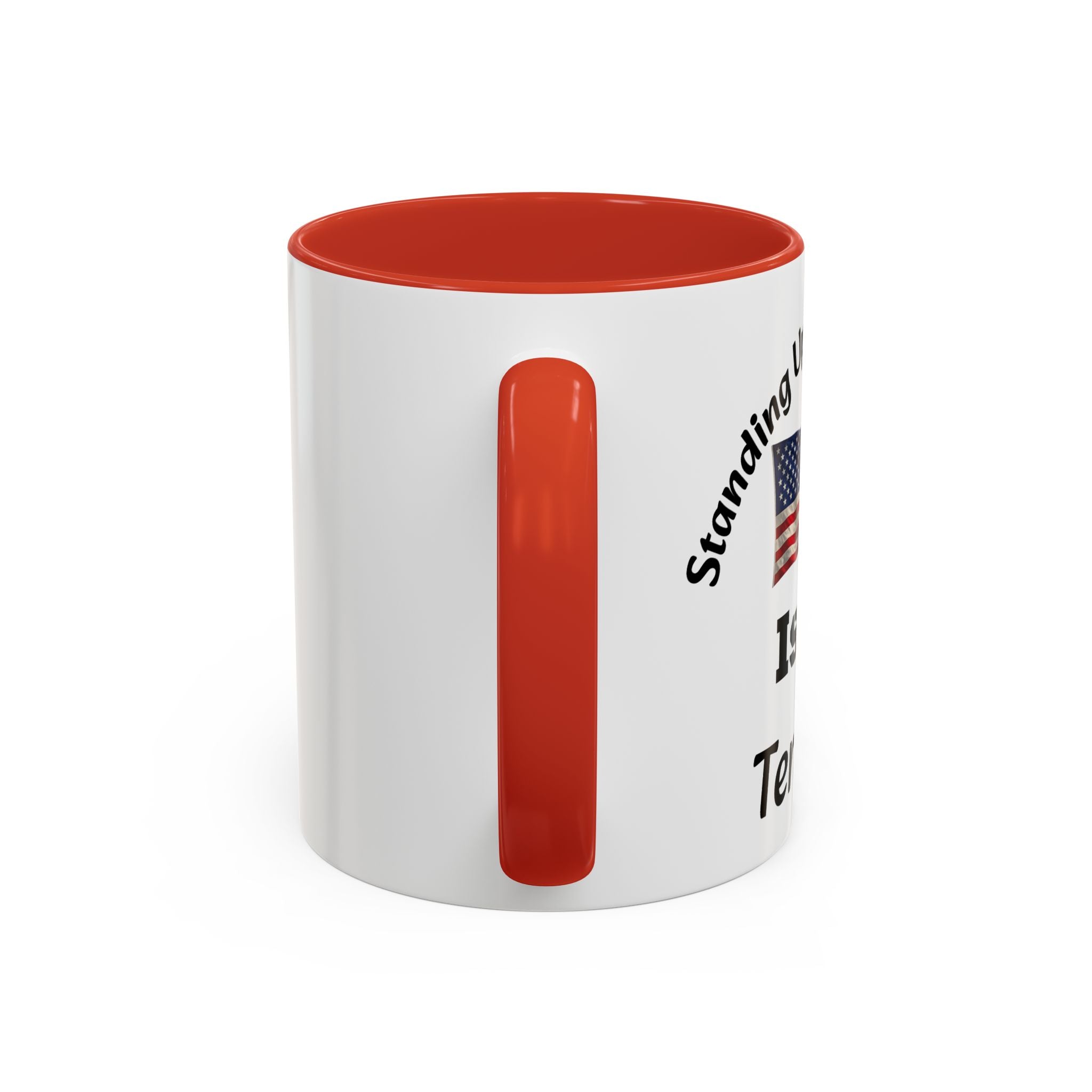 Standing Up For Your Rights Is Not Terrorism Mug | American Flag Coffee Mug | Constitutional Rights Cup