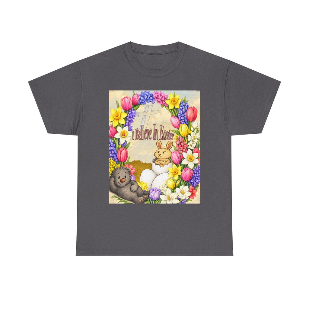 I Believe In Easter Shirt | Reggie & Dean | Christian Easter Tee | Funny Easter Bunny Shirt | Kids Book Character Shirt
