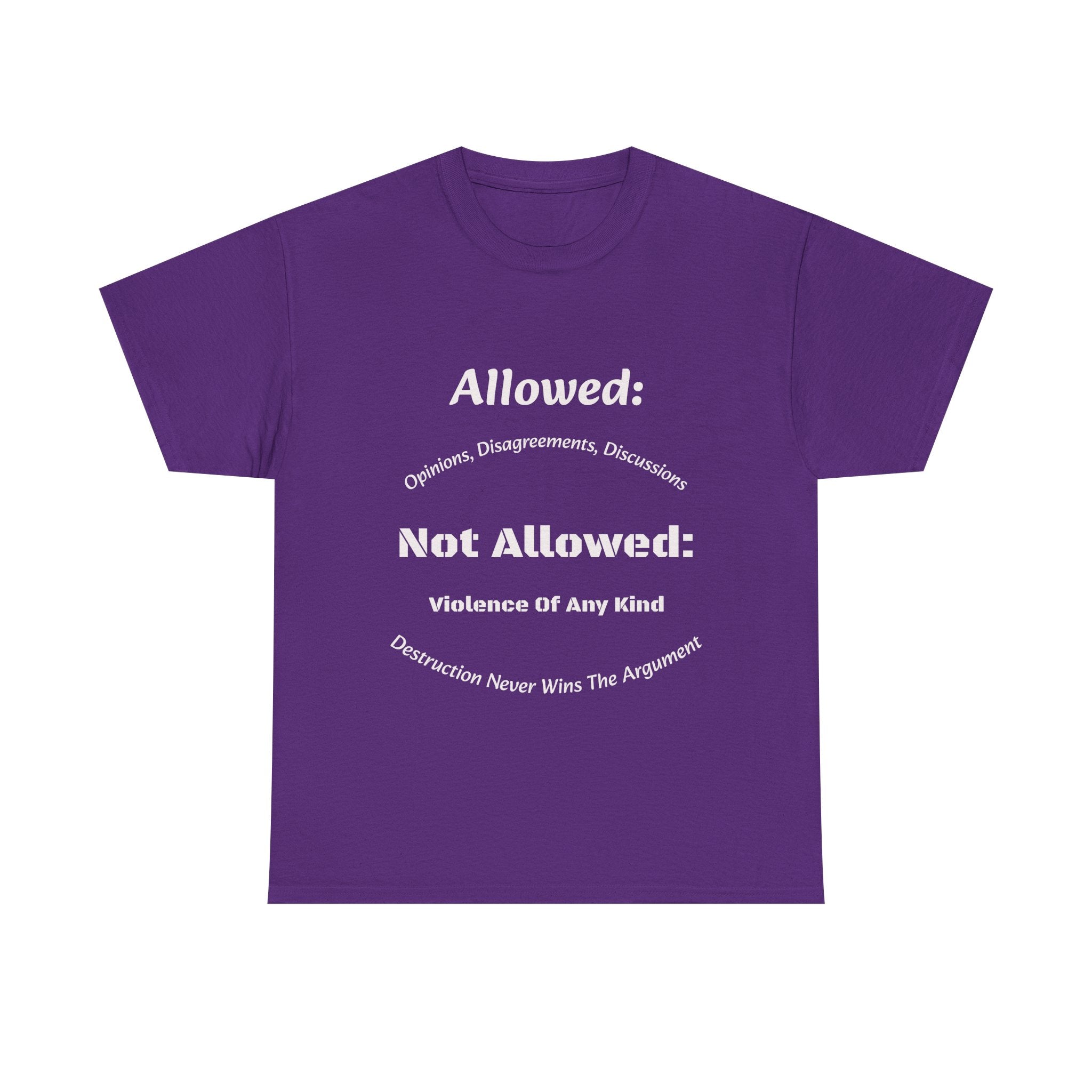 Allowed Not Allowed Shirt Unisex Heavy Cotton Tee
