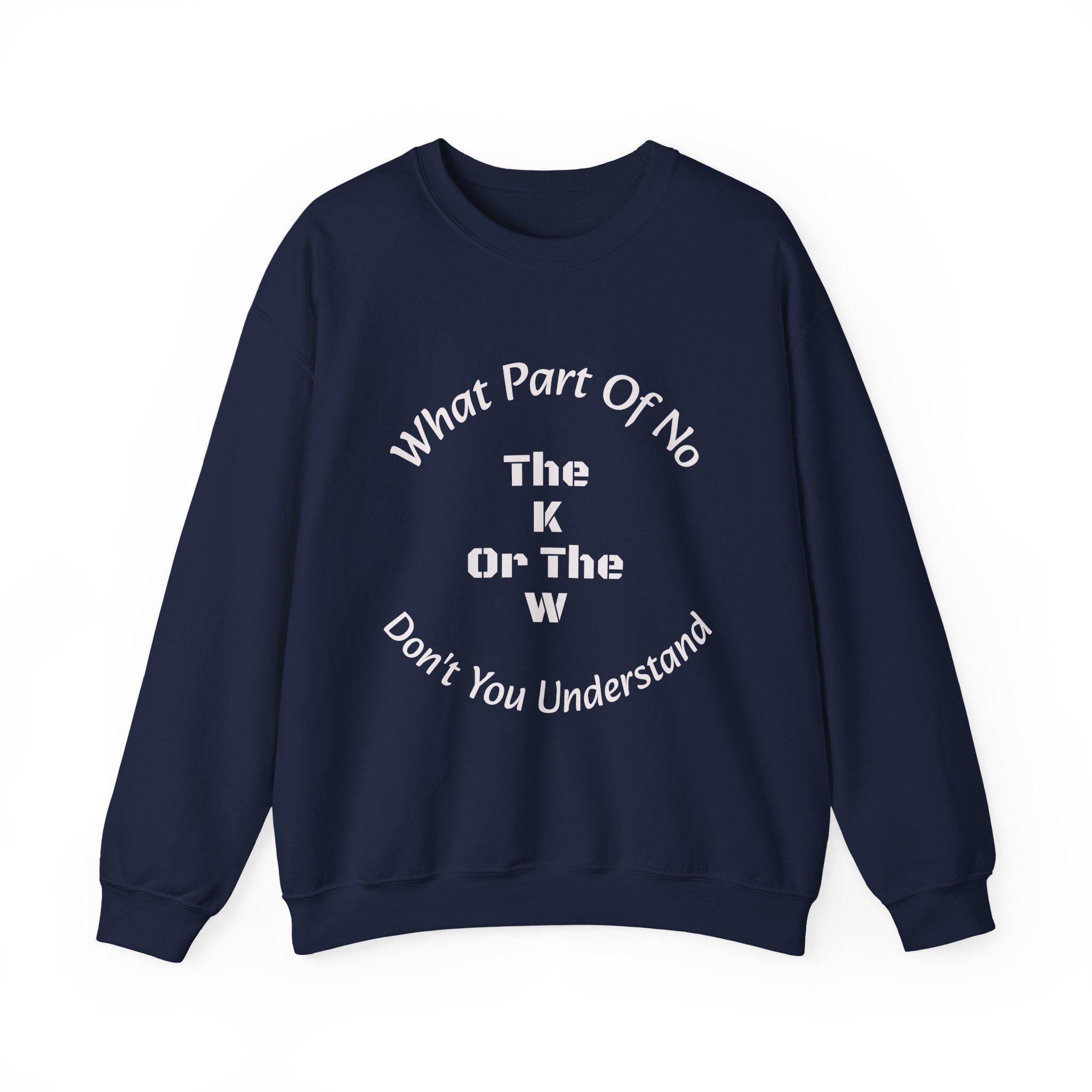 What part of NO don't you understand - the K or the W?