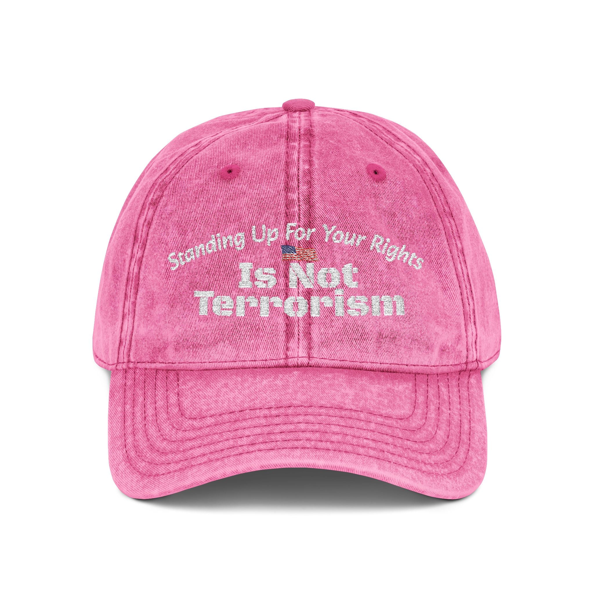 Standing Up For Your Rights Is Not Terrorism Hat | Political Statement Cap | Activism Headwear