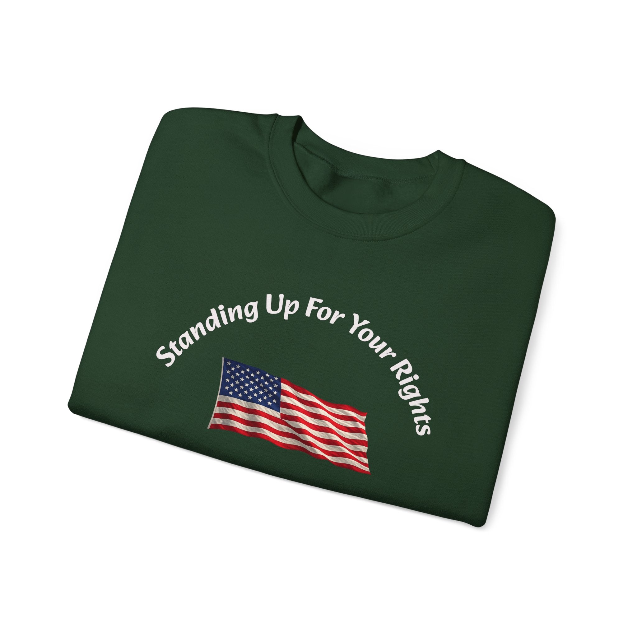 Standing Up For Your Rights Is Not Terrorism Sweatshirt | Protest Crewneck | Civil Liberties | Activist Sweatshirt Unisex Heavy Blend