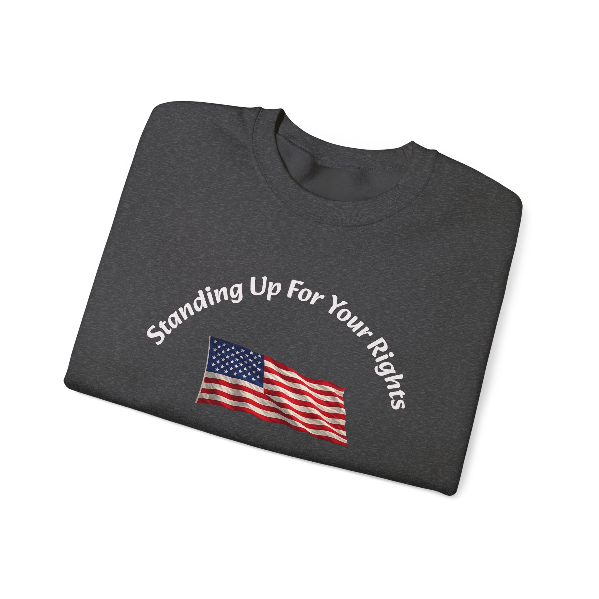 Standing Up For Your Rights Is Not Terrorism Sweatshirt | Protest Crewneck | Civil Liberties | Activist Sweatshirt Unisex Heavy Blend