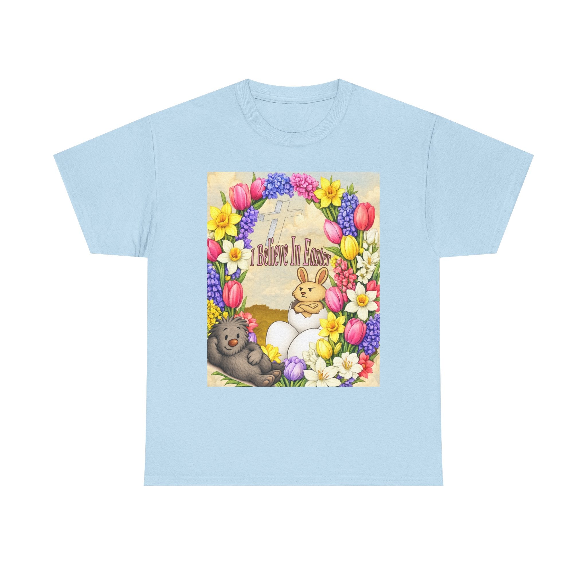 I Believe In Easter Shirt | Reggie & Dean | Christian Easter Tee | Funny Easter Bunny Shirt | Kids Book Character Shirt