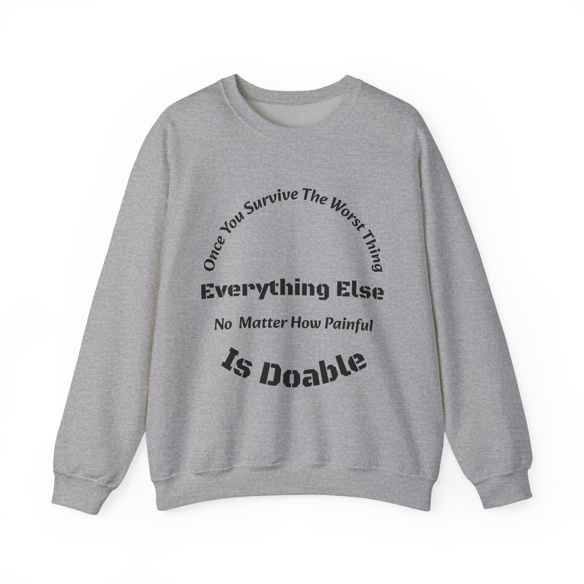 Once you survive the worst thing, everything else, no matter how painful, is doable.