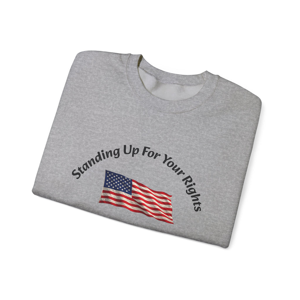 Standing Up For Your Rights Is Not Terrorism Sweatshirt | Protest Crewneck | Civil Liberties | Activist Sweatshirt Unisex Heavy Blend