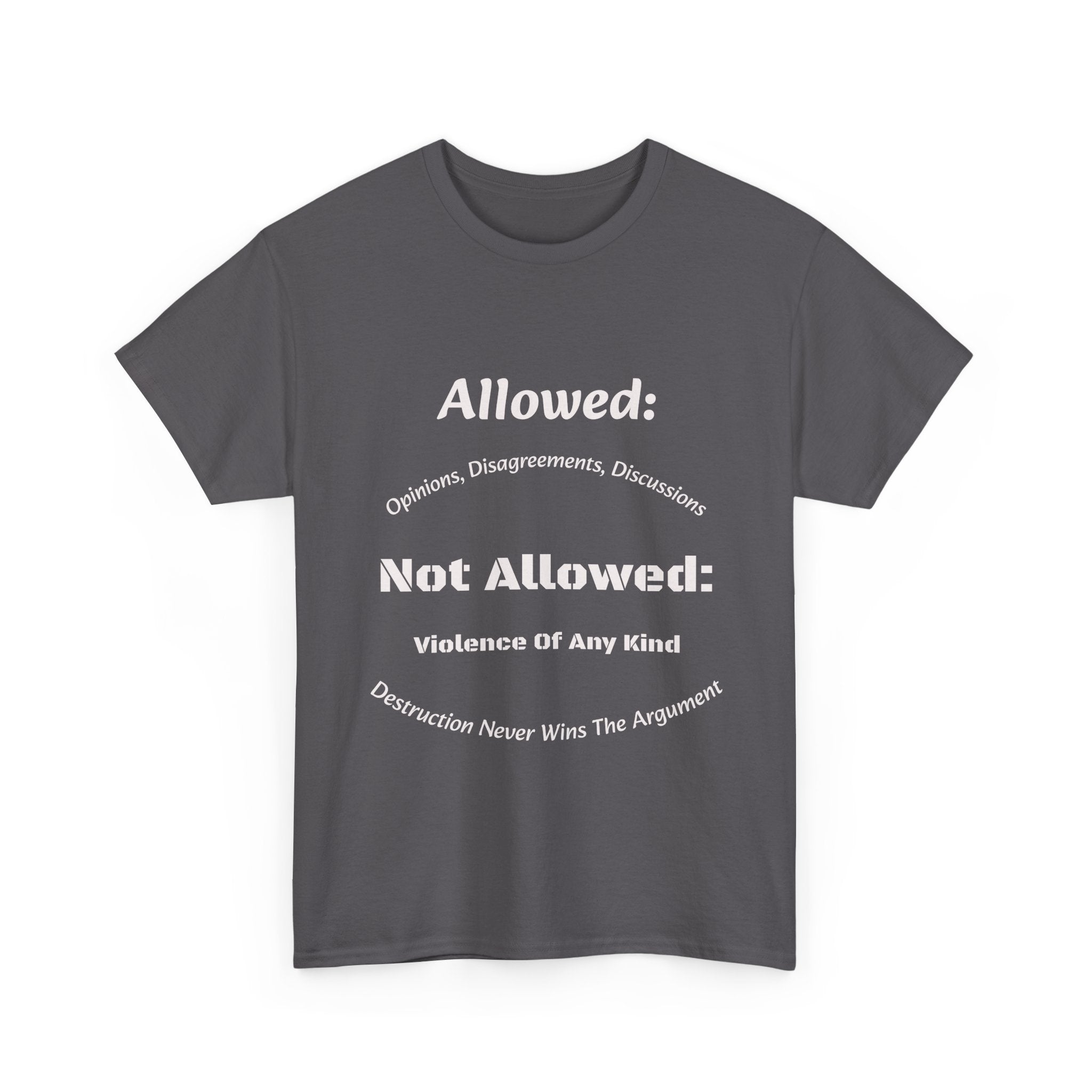 Allowed Not Allowed Shirt Unisex Heavy Cotton Tee