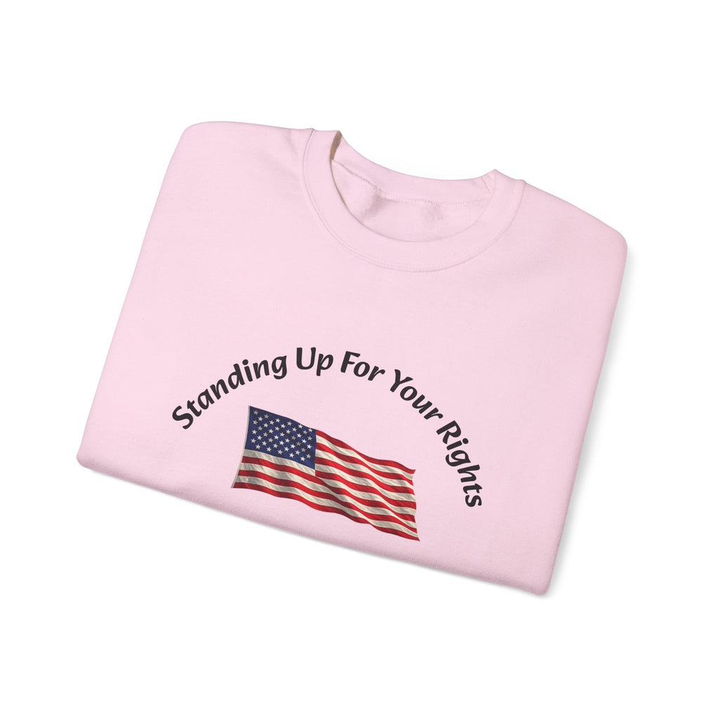 Standing Up For Your Rights Is Not Terrorism Sweatshirt | Protest Crewneck | Civil Liberties | Activist Sweatshirt Unisex Heavy Blend