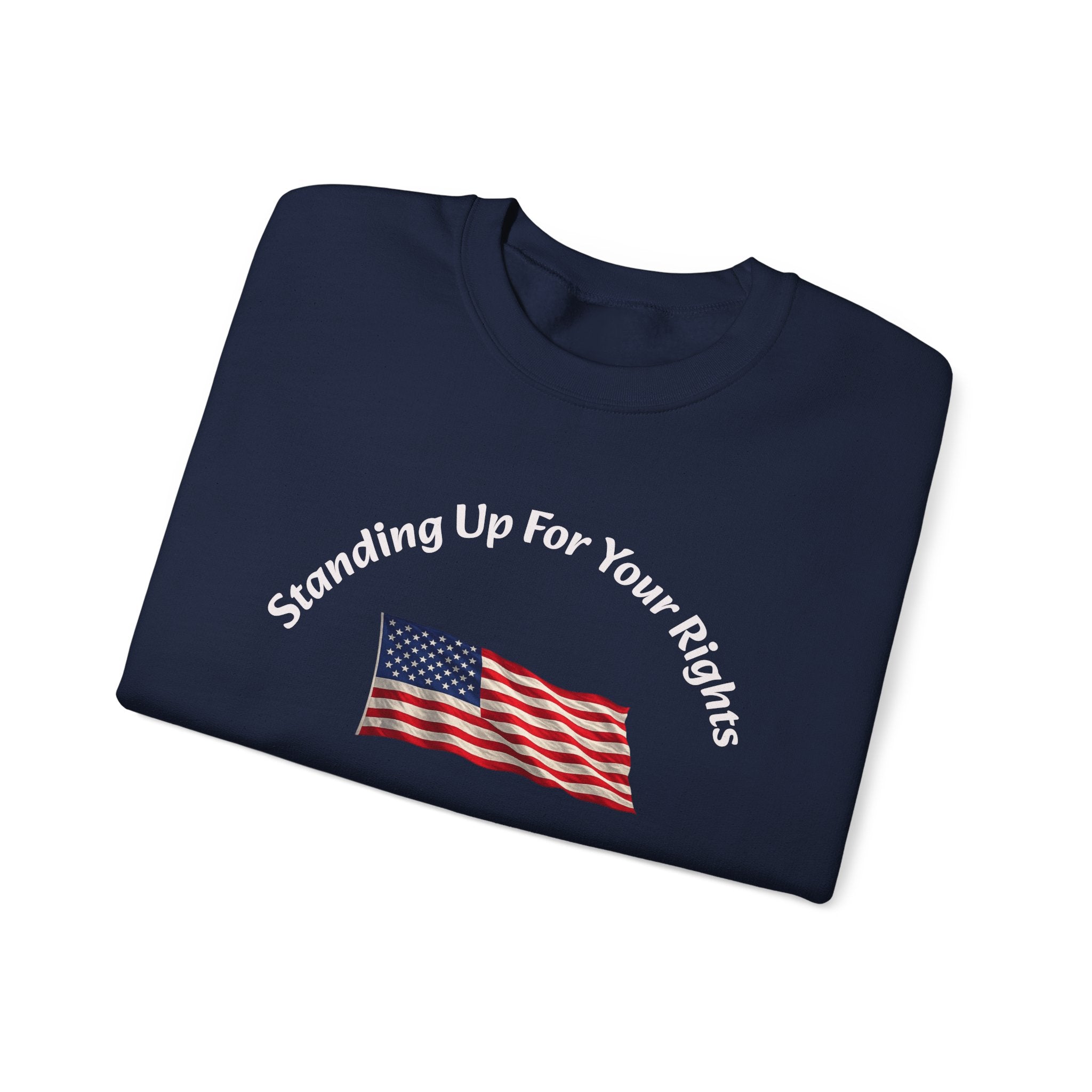 Standing Up For Your Rights Is Not Terrorism Sweatshirt | Protest Crewneck | Civil Liberties | Activist Sweatshirt Unisex Heavy Blend
