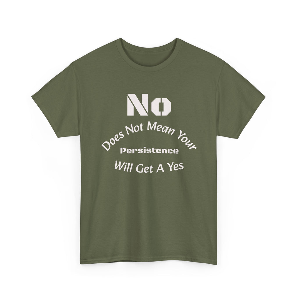 No Means No Shirt Unisex Heavy Cotton Tee